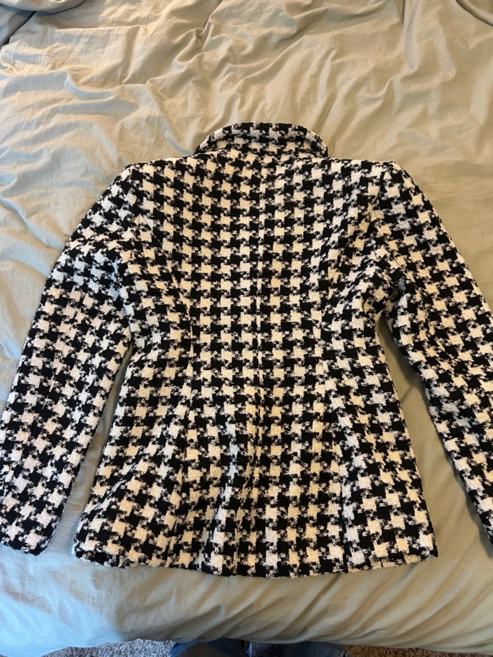 NWOT naked wardrobe Black & White Houndstooth Blazer - Picture 4 of 6